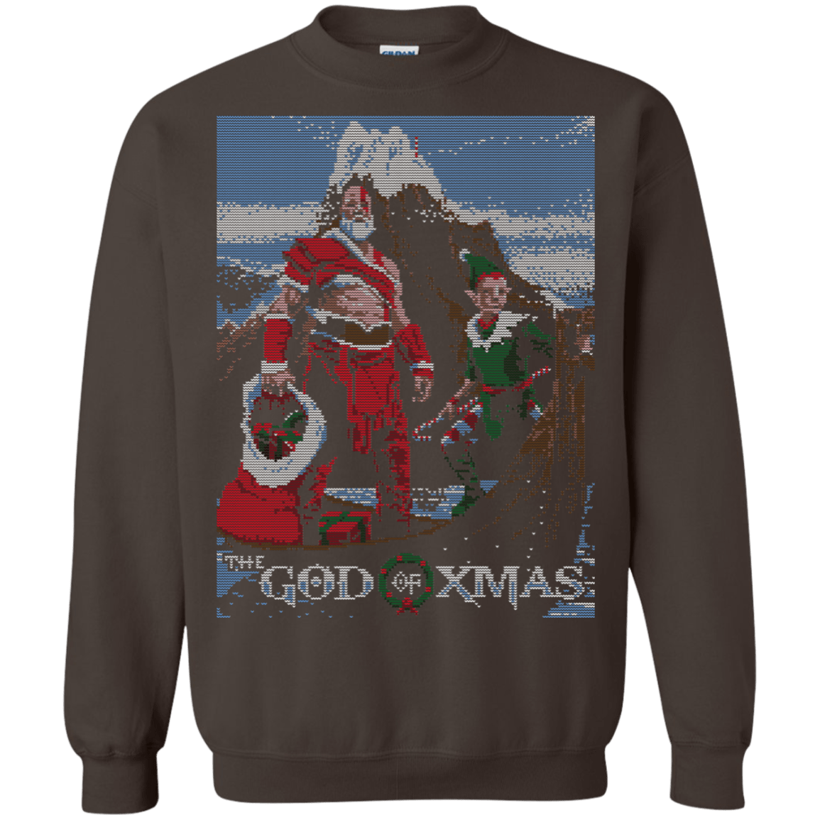 Sweatshirts Dark Chocolate / S GOD OF XMAS Crewneck Sweatshirt