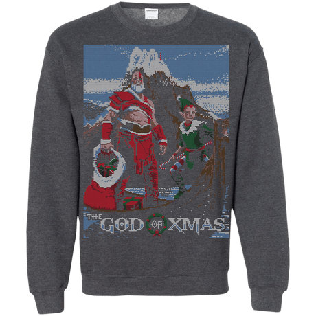 Sweatshirts Dark Heather / S GOD OF XMAS Crewneck Sweatshirt