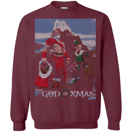 Sweatshirts Maroon / S GOD OF XMAS Crewneck Sweatshirt