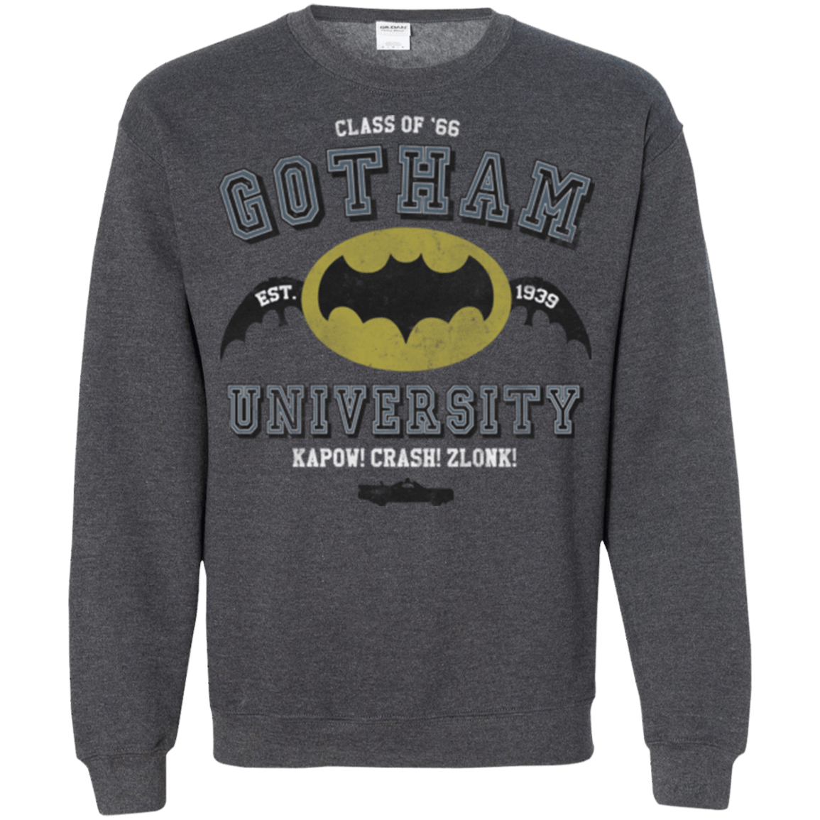 Sweatshirts Dark Heather / Small Gotham University Crewneck Sweatshirt
