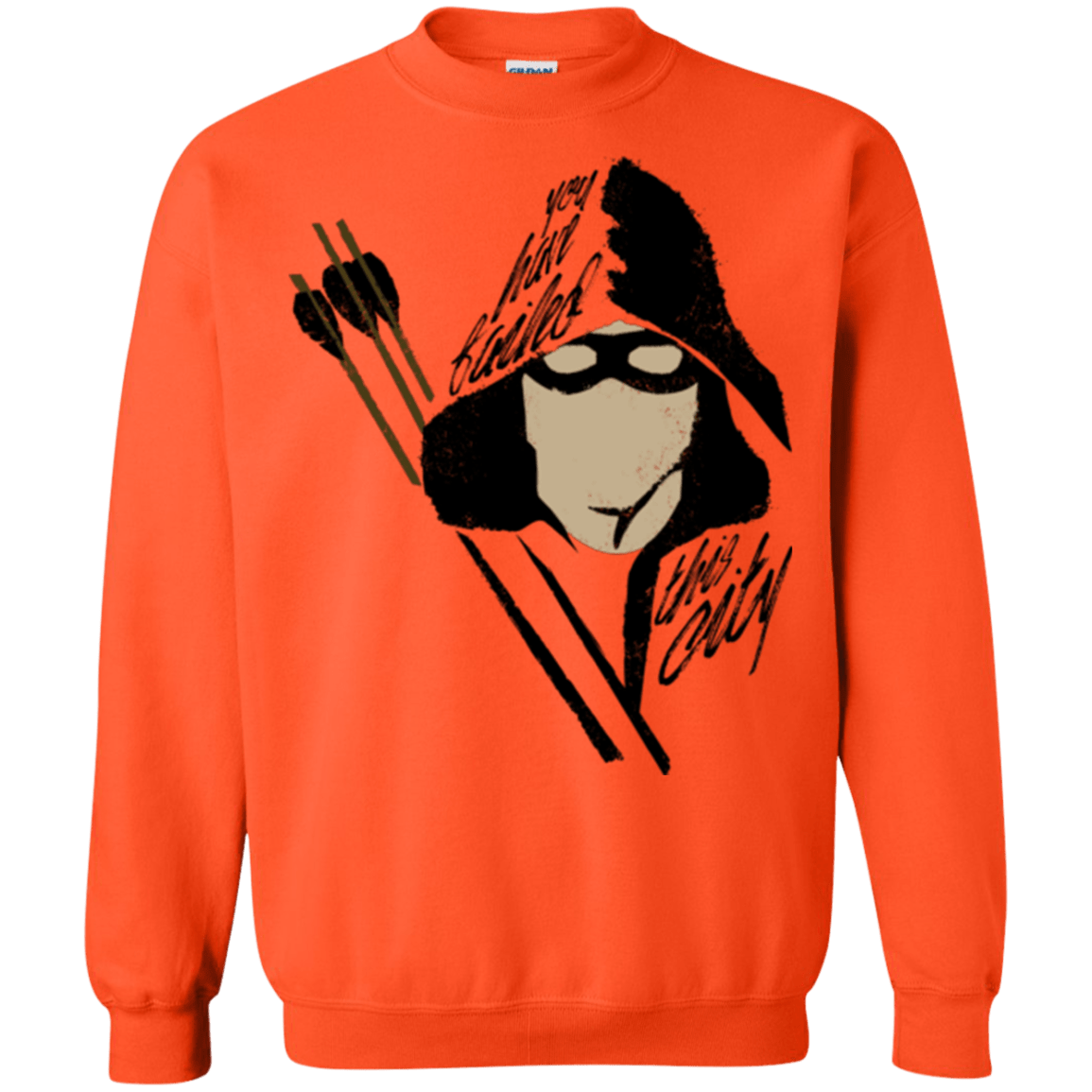 Sweatshirts Orange / Small Green Archer Crewneck Sweatshirt