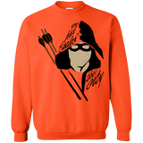 Sweatshirts Orange / Small Green Archer Crewneck Sweatshirt