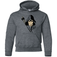 Sweatshirts Dark Heather / YS Green Archer Youth Hoodie
