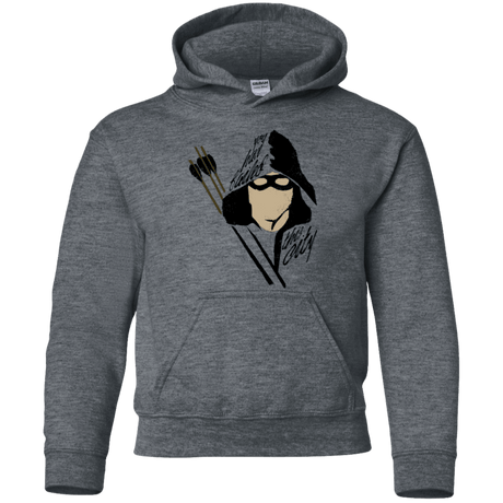 Sweatshirts Dark Heather / YS Green Archer Youth Hoodie