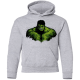 Sweatshirts Sport Grey / YS Green Fury Youth Hoodie