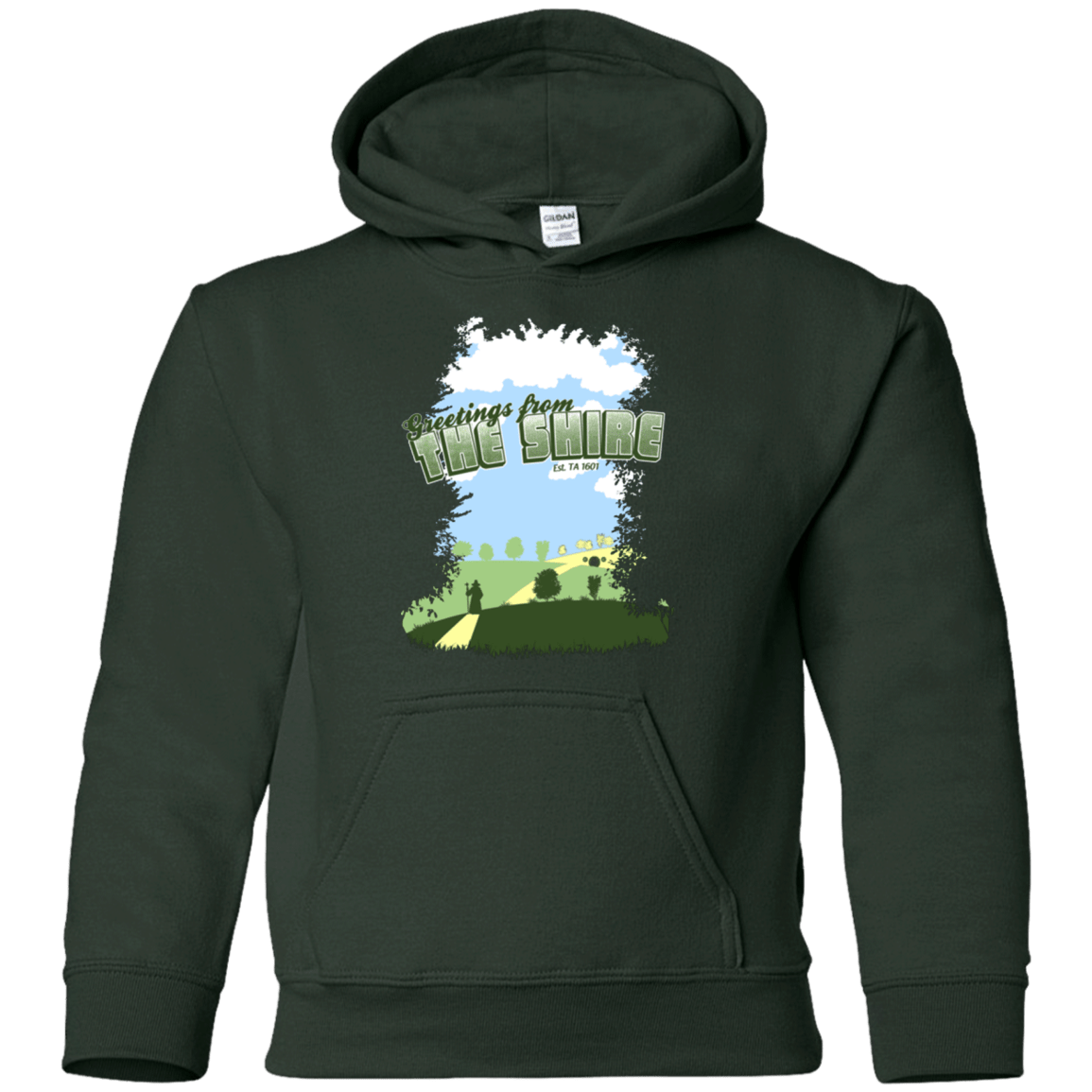 Sweatshirts Forest Green / YS Greetings From Shire Youth Hoodie