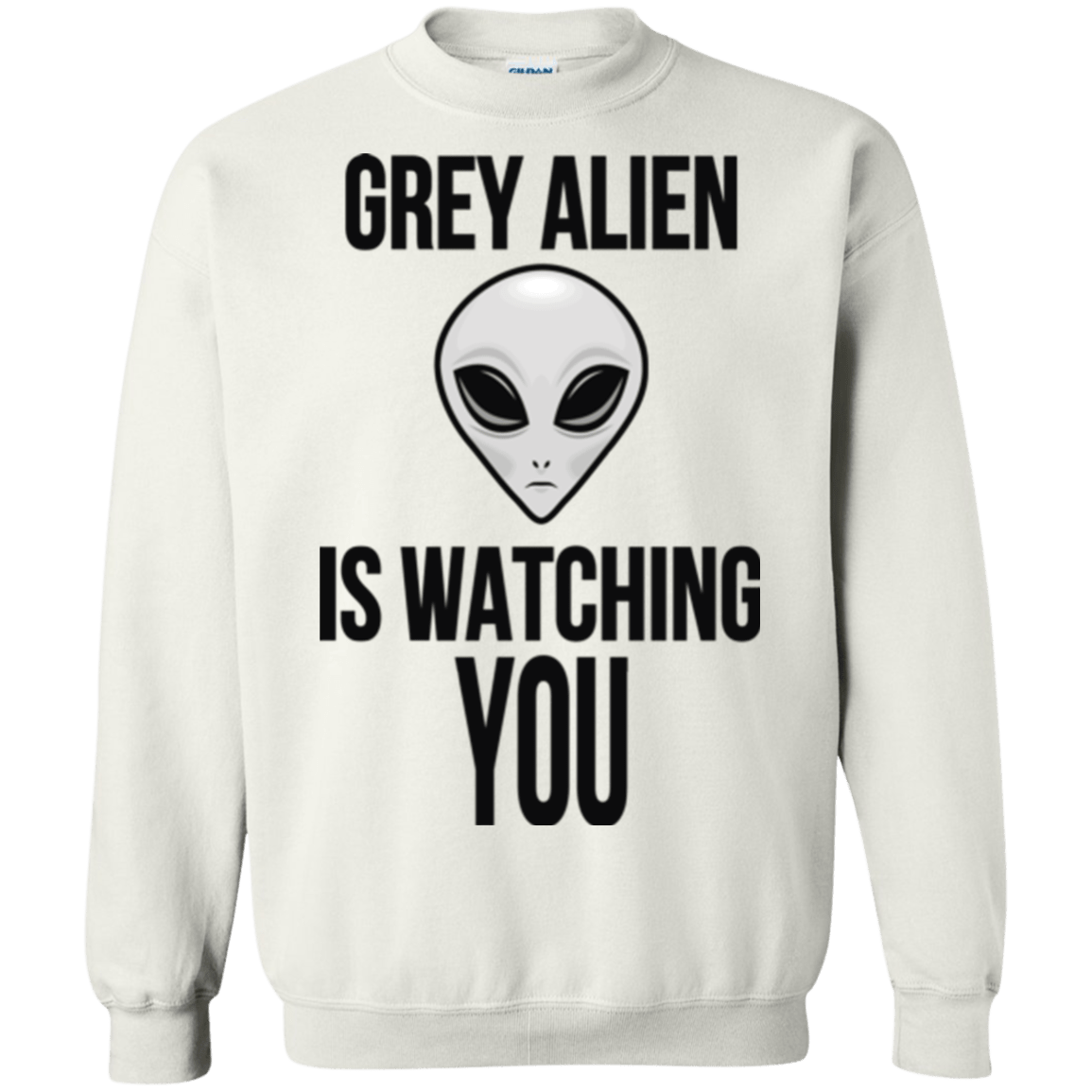 Sweatshirts White / Small Grey Alien Crewneck Sweatshirt