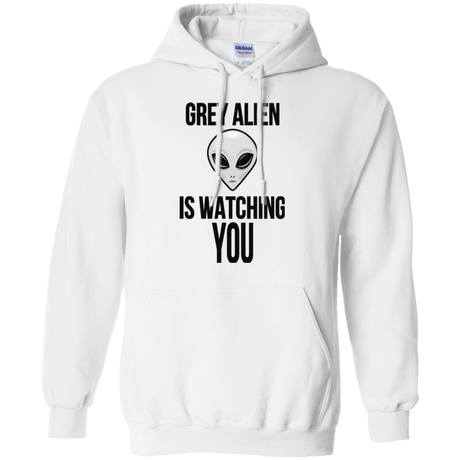 Sweatshirts White / Small Grey Alien Pullover Hoodie