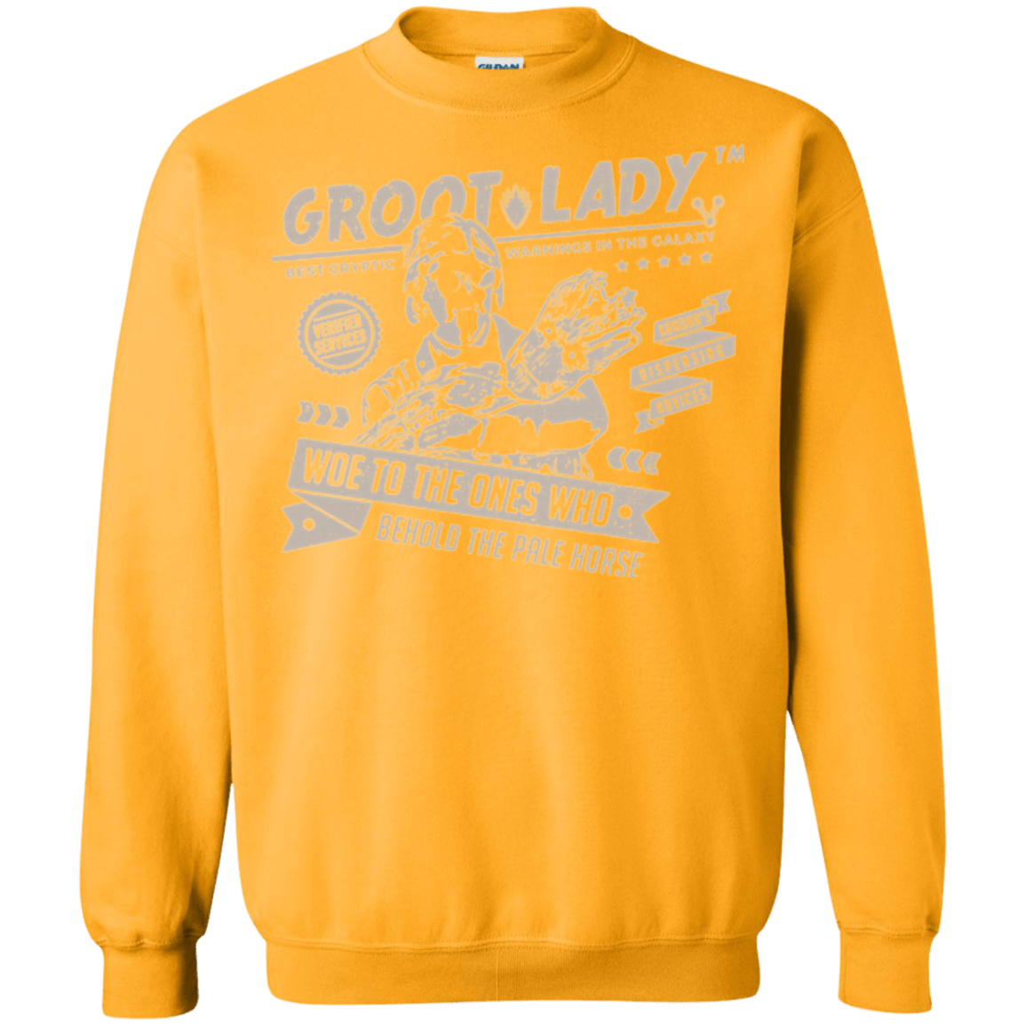 Sweatshirts Gold / Small Groot Lady Crewneck Sweatshirt