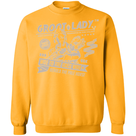 Sweatshirts Gold / Small Groot Lady Crewneck Sweatshirt