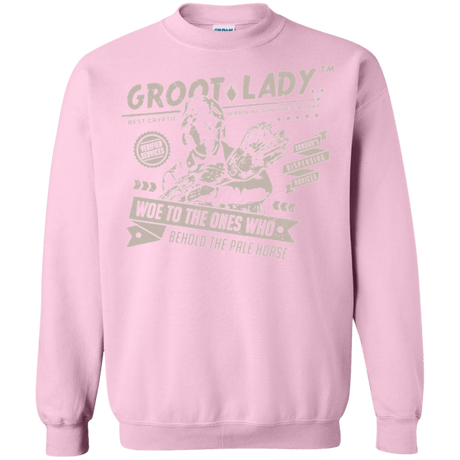 Sweatshirts Light Pink / Small Groot Lady Crewneck Sweatshirt