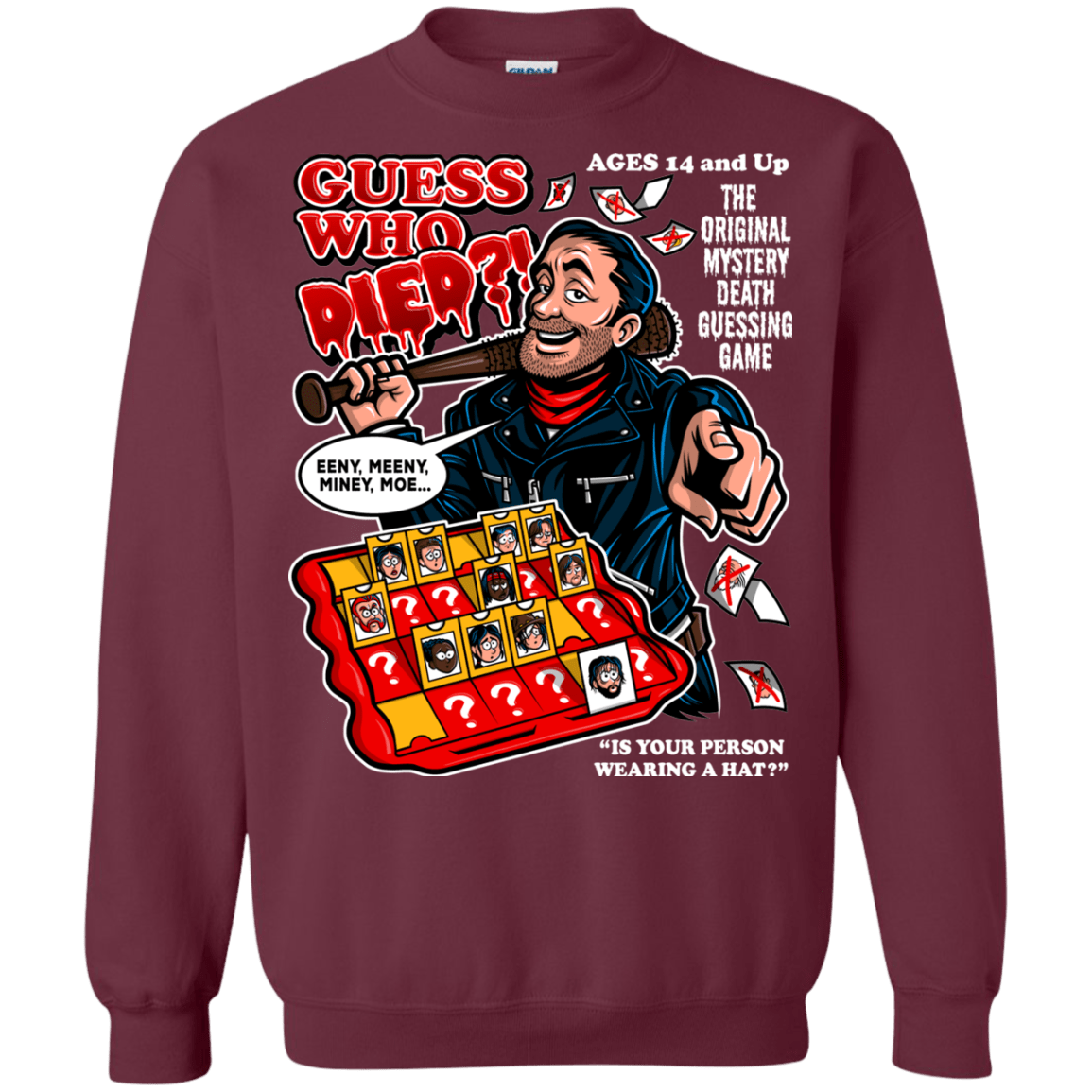 Sweatshirts Maroon / Small Guess who Died Crewneck Sweatshirt