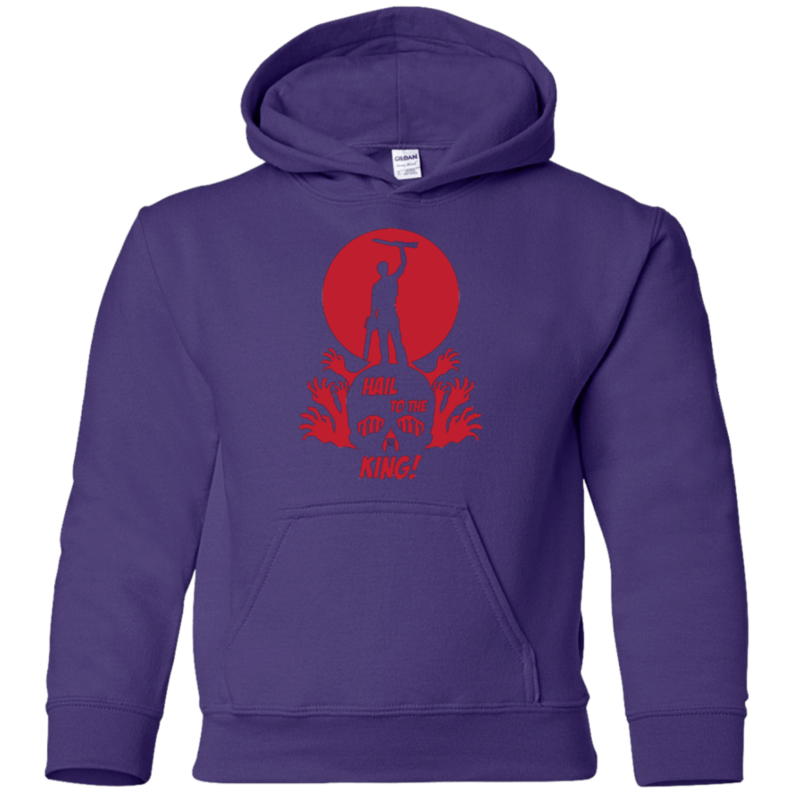Sweatshirts Purple / YS Hail to the King Youth Hoodie