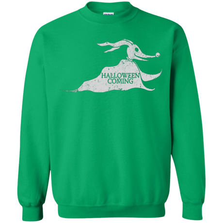 Sweatshirts Irish Green / Small Halloween Is Coming Crewneck Sweatshirt