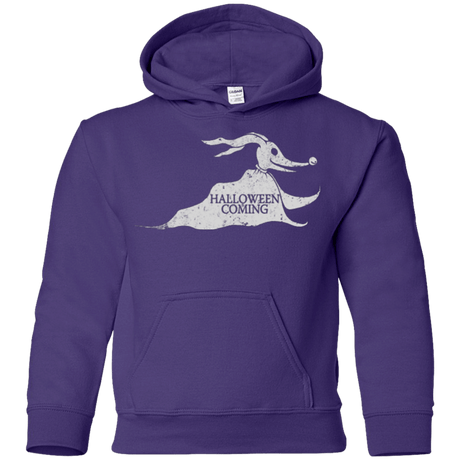 Sweatshirts Purple / YS Halloween Is Coming Youth Hoodie