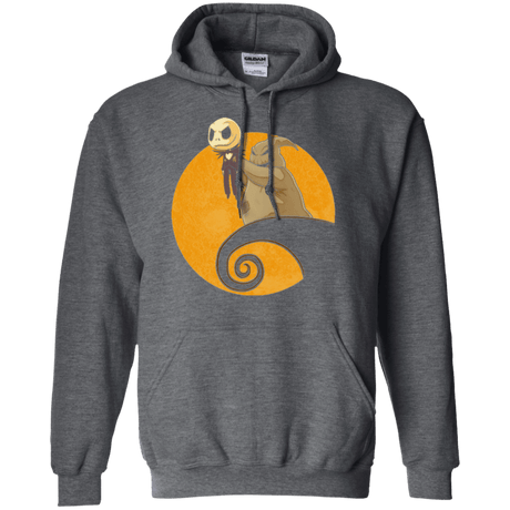 Sweatshirts Dark Heather / Small Halloween King Pullover Hoodie