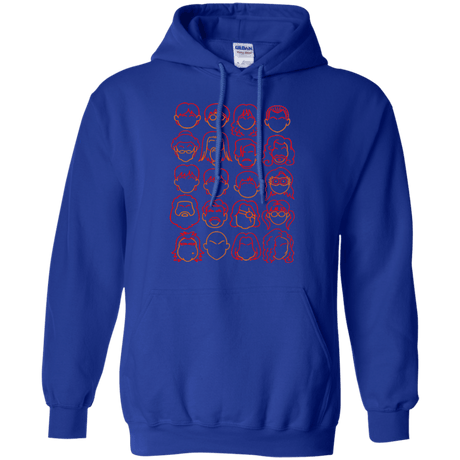 Sweatshirts Royal / Small Harry Potter line heads Pullover Hoodie