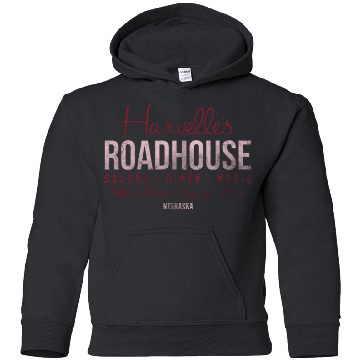 Sweatshirts Black / YS Harvelle's Roadhouse Youth Hoodie