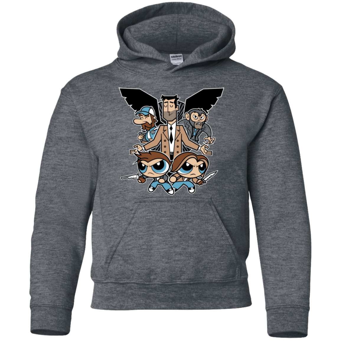 Sweatshirts Dark Heather / YS Hell and Back Boys Youth Hoodie