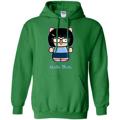 Sweatshirts Irish Green / Small Hello Butts Pullover Hoodie