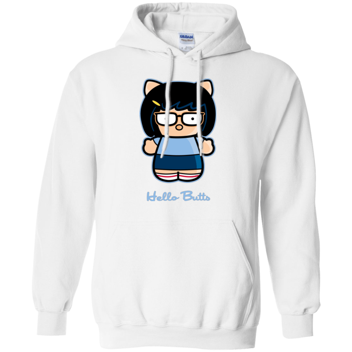 Sweatshirts White / Small Hello Butts Pullover Hoodie