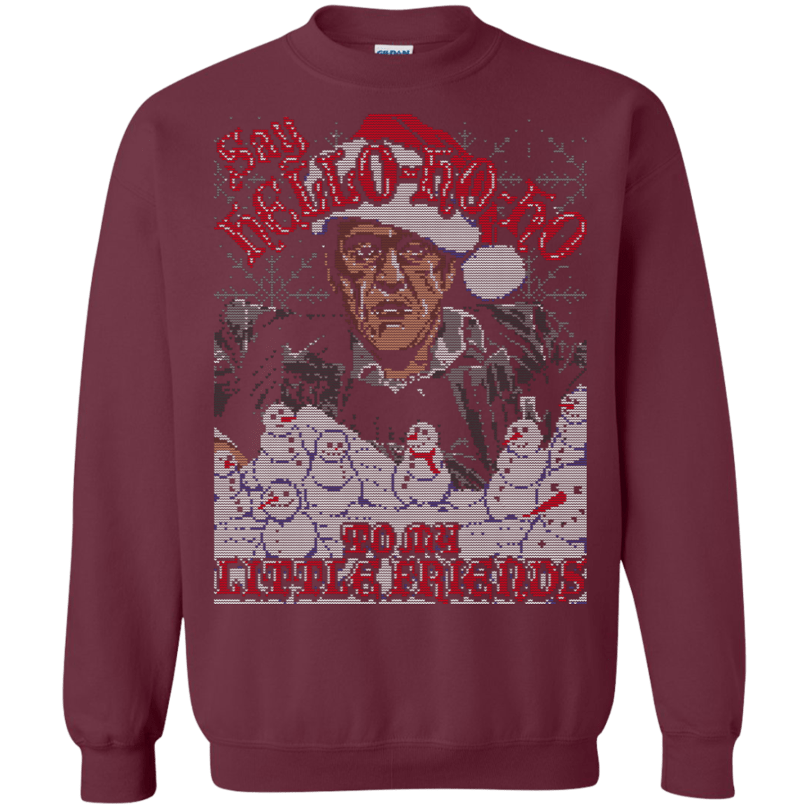 Sweatshirts Maroon / S HELLO LITTLE FRIENDS Crewneck Sweatshirt