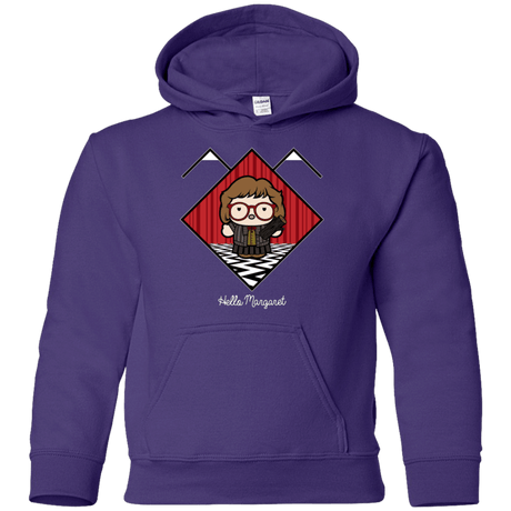 Sweatshirts Purple / YS Hello Margaret Youth Hoodie