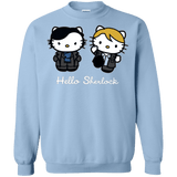 Sweatshirts Light Blue / Small Hello Sherlock Crewneck Sweatshirt