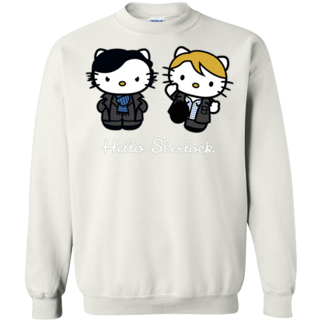 Sweatshirts White / Small Hello Sherlock Crewneck Sweatshirt