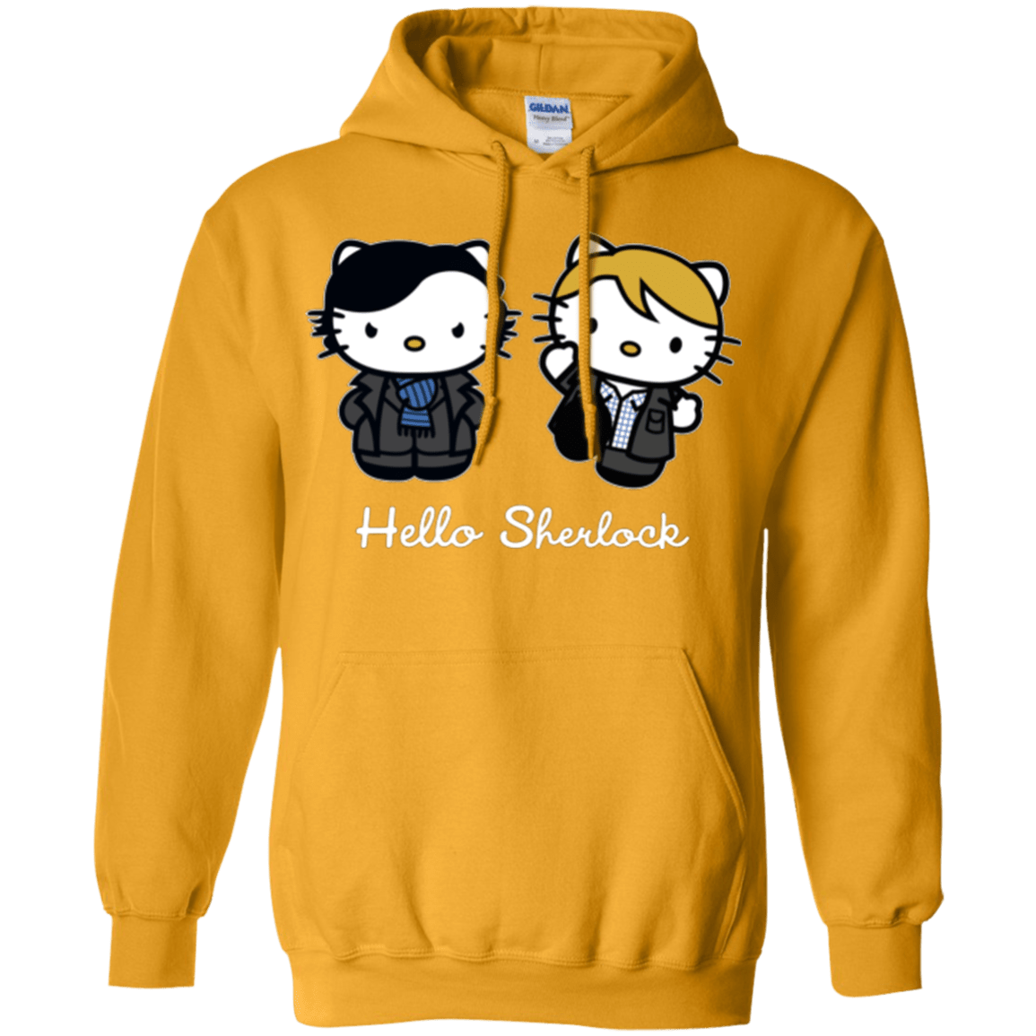 Sweatshirts Gold / Small Hello Sherlock Pullover Hoodie