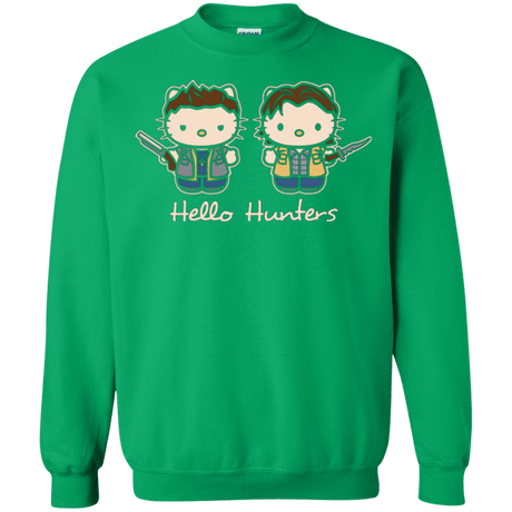 Sweatshirts Irish Green / Small hellohunters Crewneck Sweatshirt