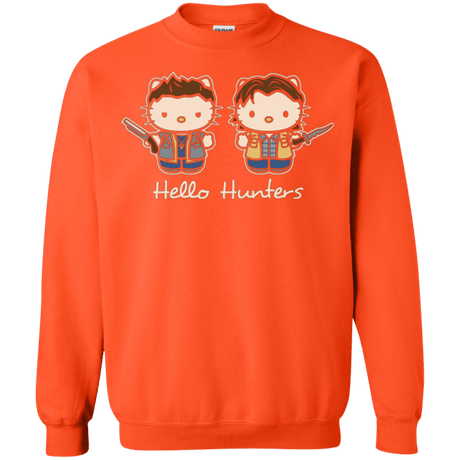 Sweatshirts Orange / Small hellohunters Crewneck Sweatshirt