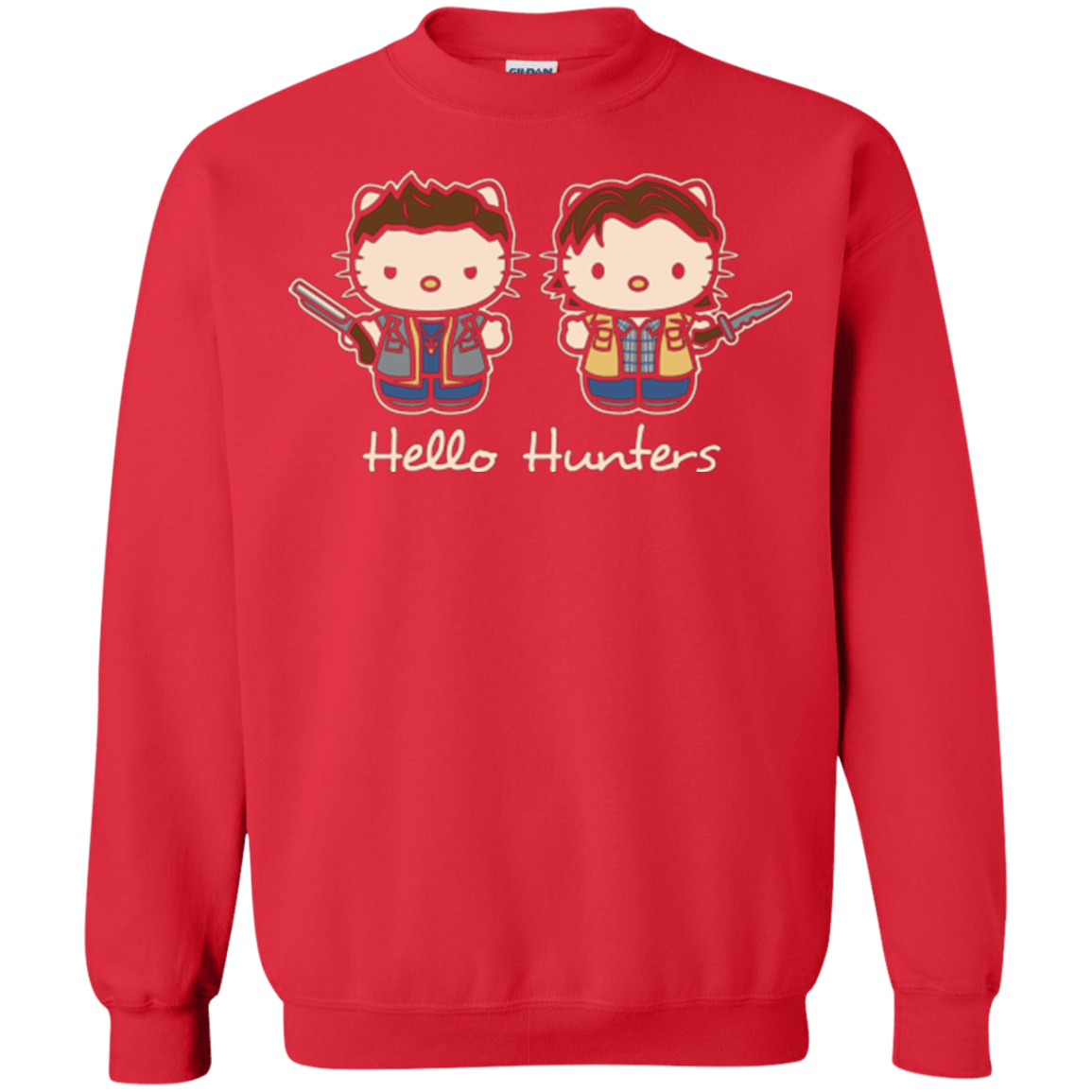 Sweatshirts Red / Small hellohunters Crewneck Sweatshirt