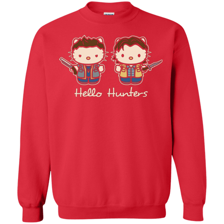 Sweatshirts Red / Small hellohunters Crewneck Sweatshirt