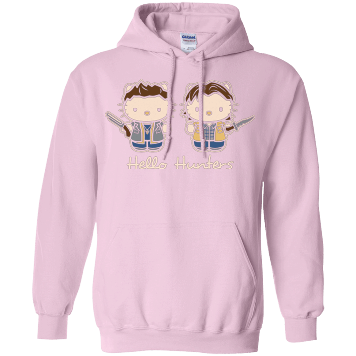 Sweatshirts Light Pink / Small hellohunters Pullover Hoodie