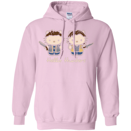 Sweatshirts Light Pink / Small hellohunters Pullover Hoodie