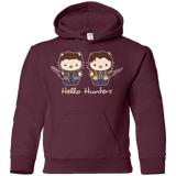 Sweatshirts Maroon / YS hellohunters Youth Hoodie