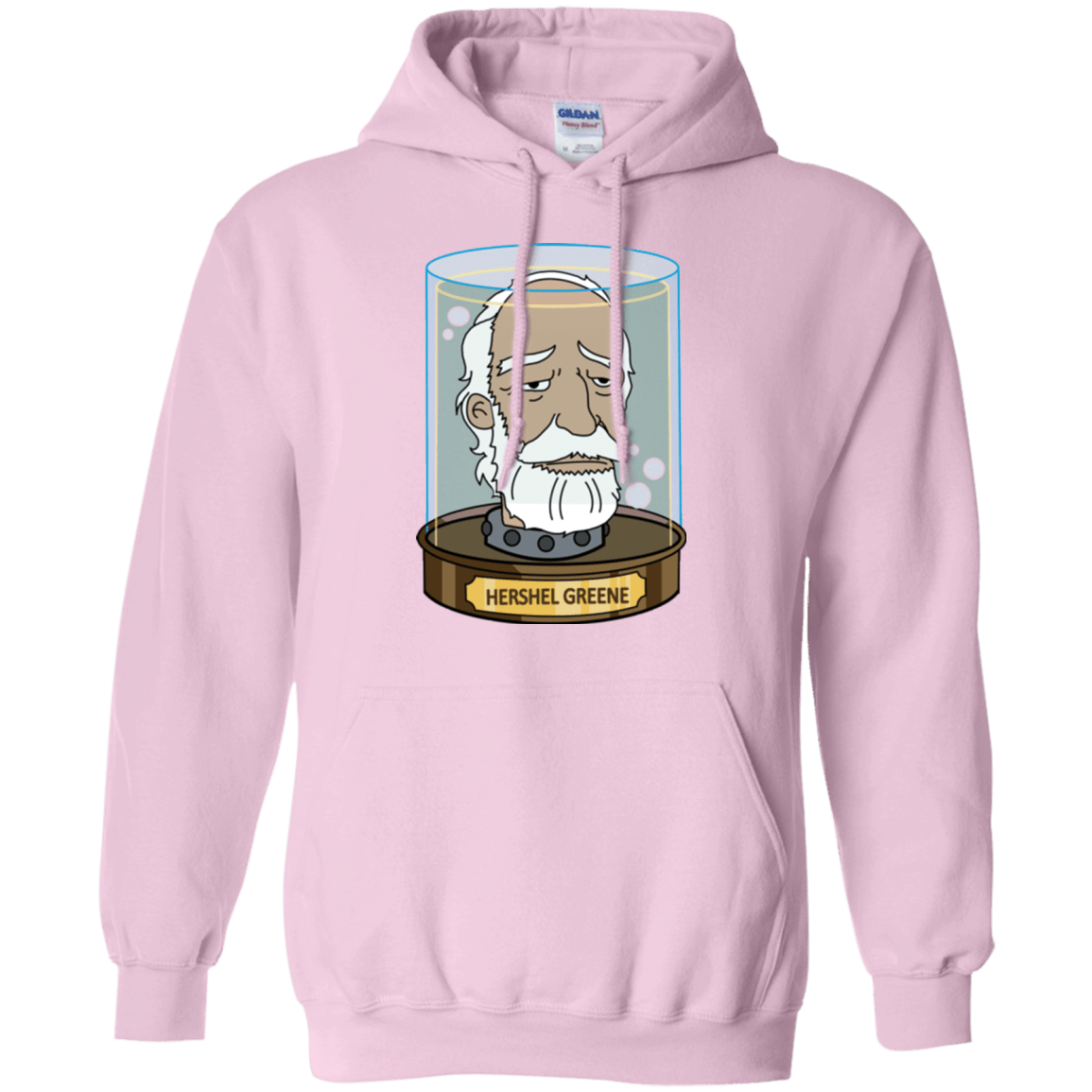 Sweatshirts Light Pink / Small Hershel Greene Head Pullover Hoodie