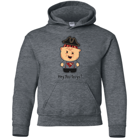 Sweatshirts Dark Heather / YS Hey You Guys Youth Hoodie