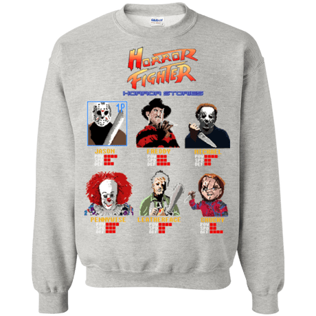 Sweatshirts Ash / Small Horror Fighter Crewneck Sweatshirt