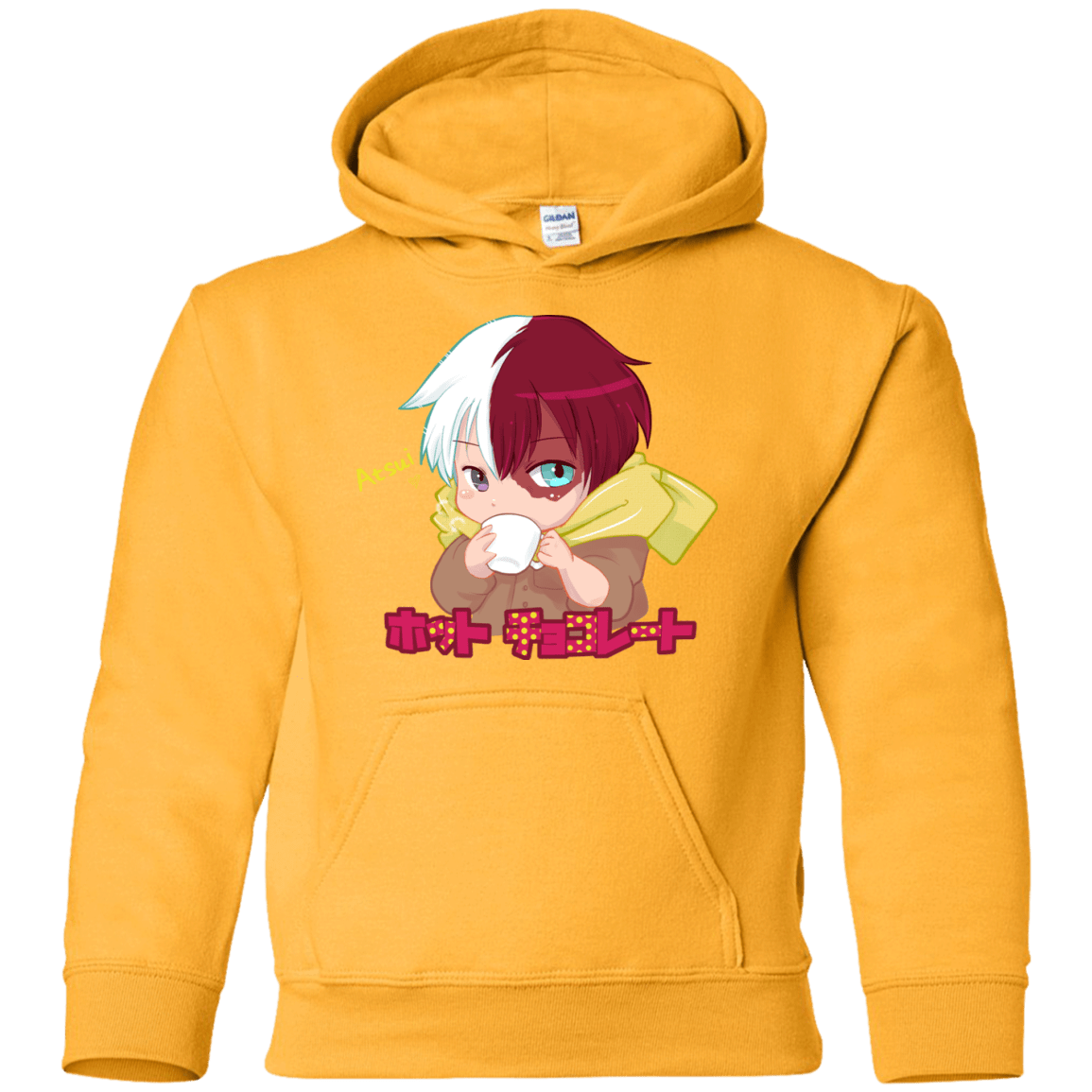 Sweatshirts Gold / YS Hotto Chokoretto Youth Hoodie