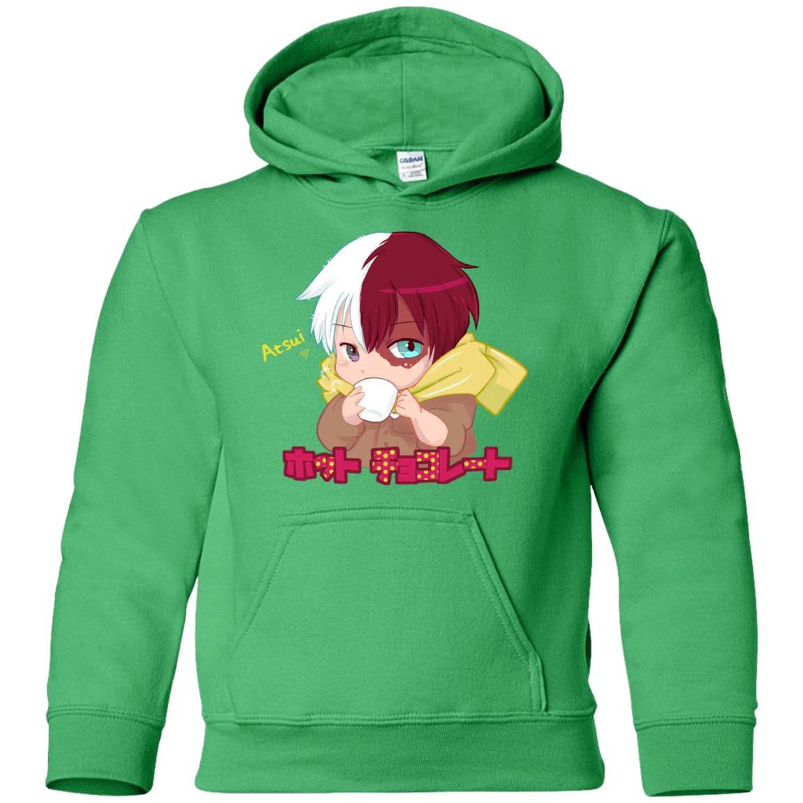 Sweatshirts Irish Green / YS Hotto Chokoretto Youth Hoodie