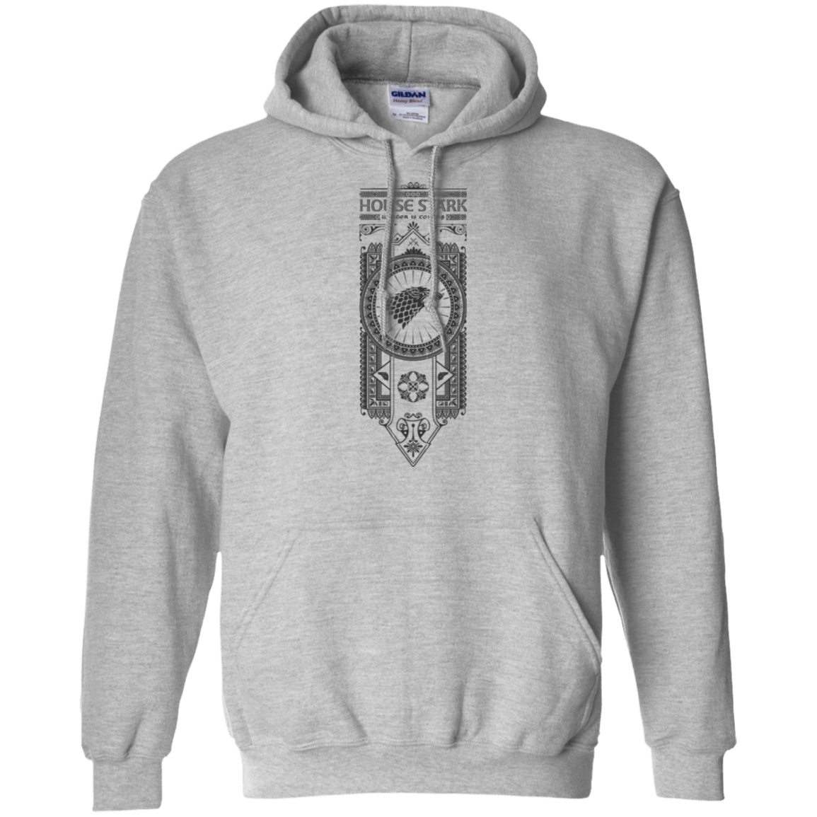 Sweatshirts Sport Grey / Small House Stark Black Pullover Hoodie