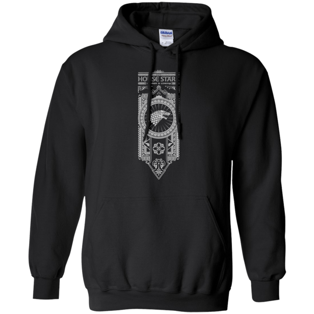 Sweatshirts Black / Small House Stark White Pullover Hoodie