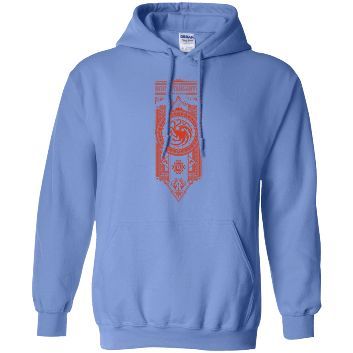 Sweatshirts Carolina Blue / Small House Targaryen Pullover Hoodie