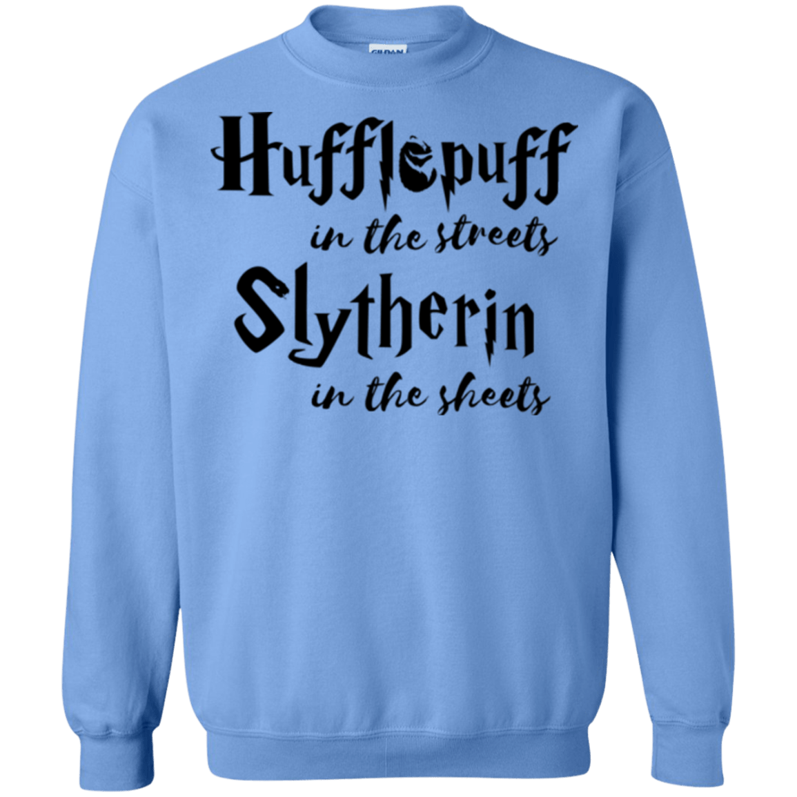 Sweatshirts Carolina Blue / Small Hufflepuff Streets Crewneck Sweatshirt