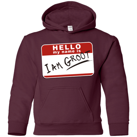 Sweatshirts Maroon / YS I am Groot Youth Hoodie