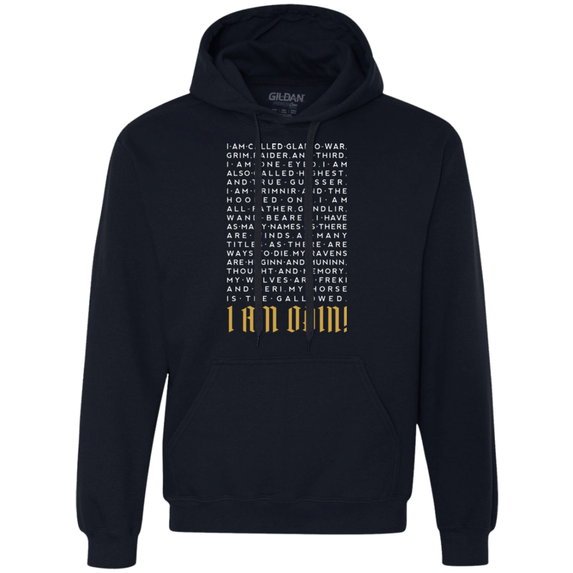 Sweatshirts Navy / Small I am Odin Premium Fleece Hoodie