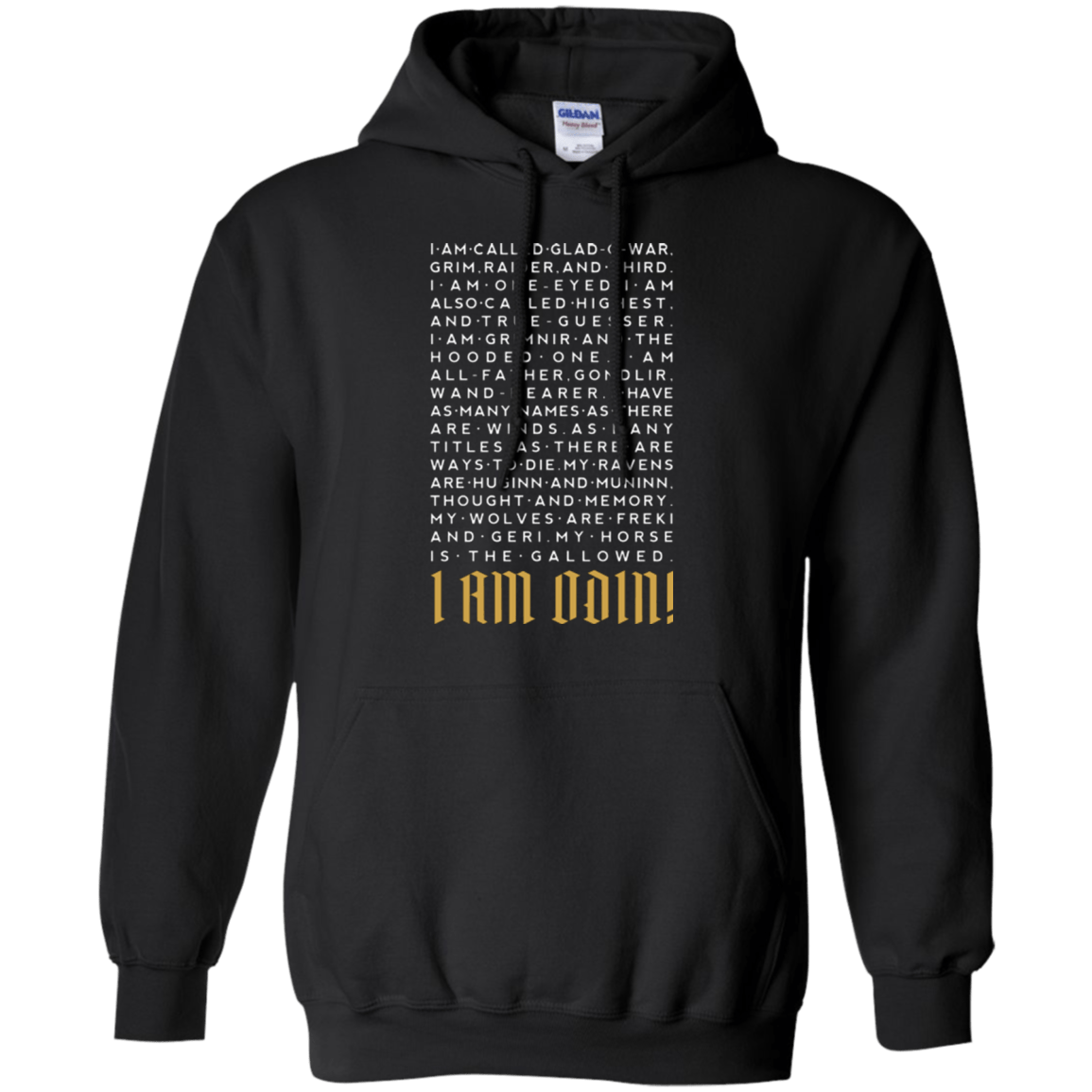 Sweatshirts Black / Small I am Odin Pullover Hoodie