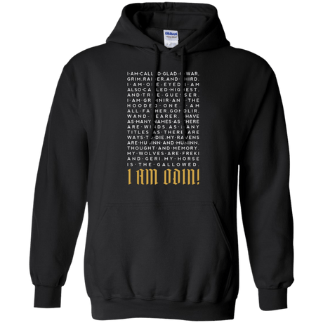 Sweatshirts Black / Small I am Odin Pullover Hoodie